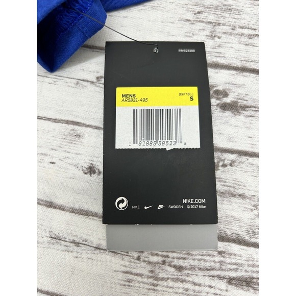 Golden State Warriors Nike Tee Men's Small Blue Dri-Fit Athletic Fit NBA NEW - Picture 6 of 8